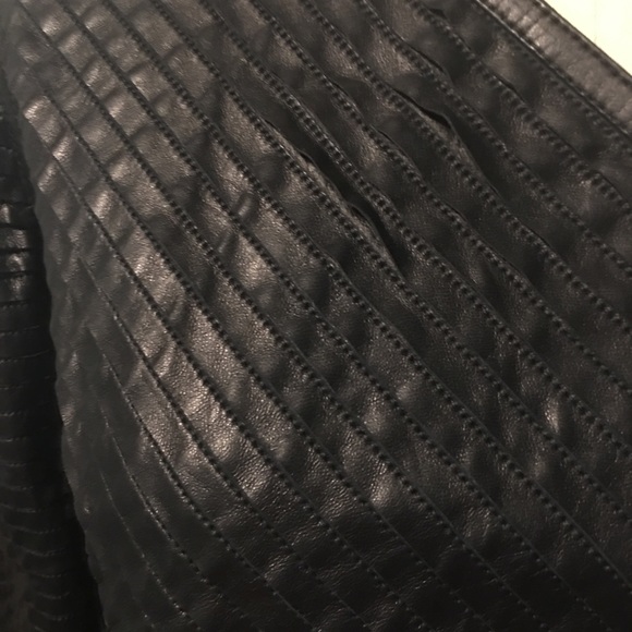 Burberry Lamb Black Leather Jacket Size 2 - Picture 6 of 11